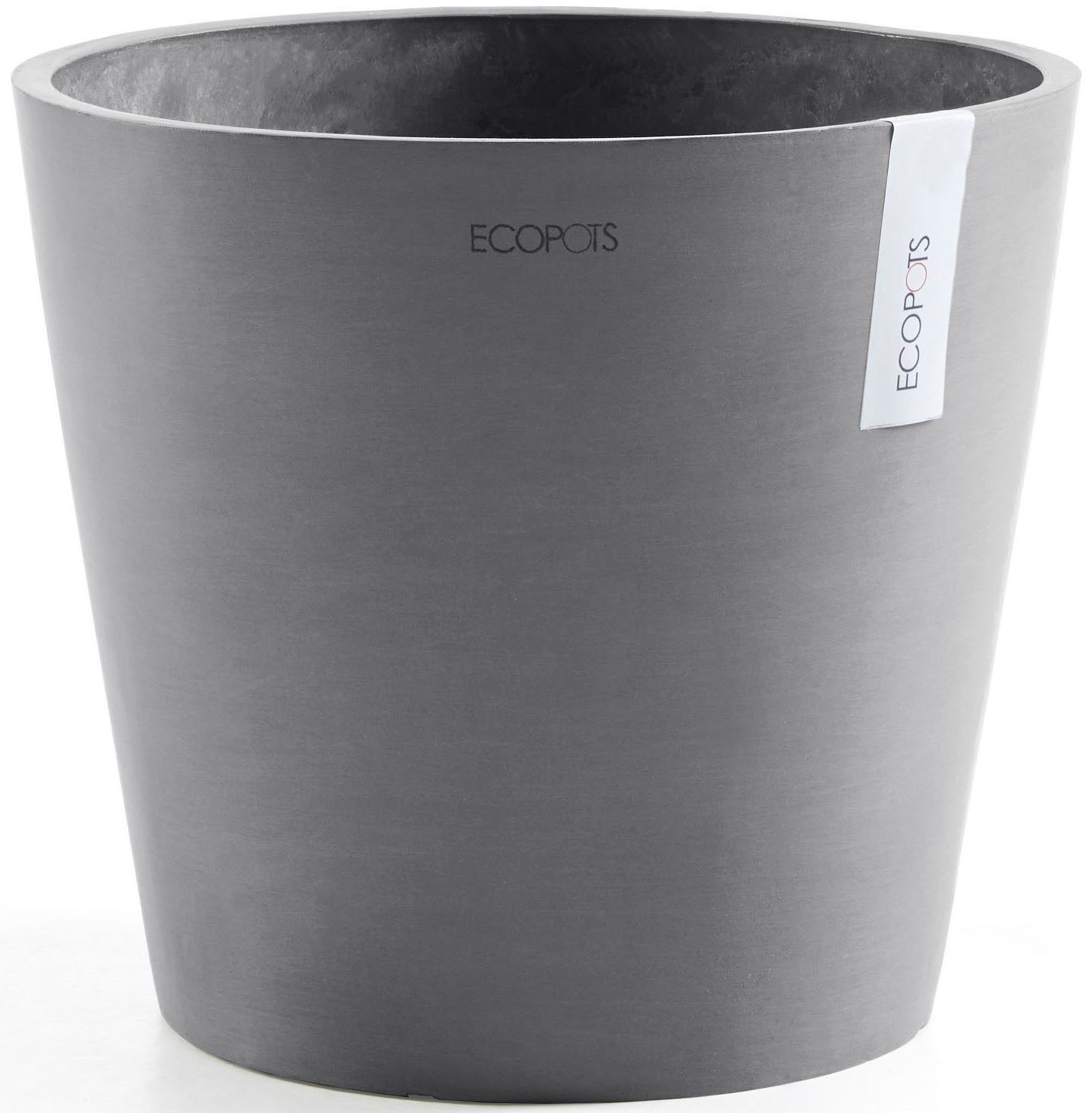 ECOPOTS Blumentopf AMSTERDAM Grey, BxTxH: 30x30x26 cm, mit Wasserreservoir günstig online kaufen