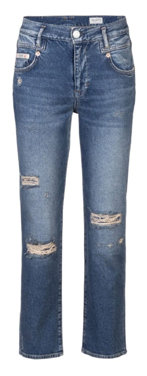 Herrlicher Destroyed-Jeans 5987-D9105-853, Breezy Cropped Jeans destroy – Slim Fit destroyed Look