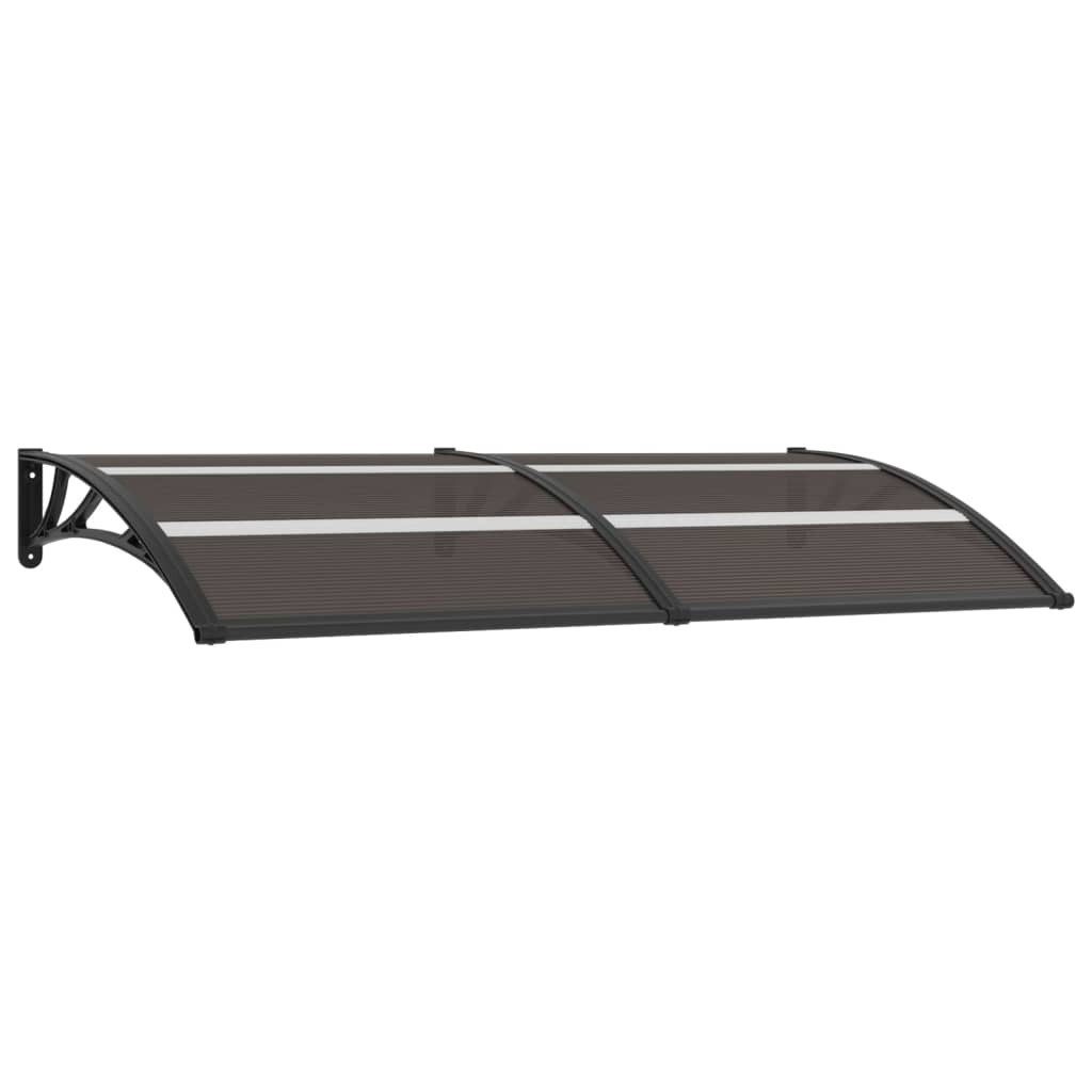 vidaXL Vordach 200 x 75 cm Türvordach Schwarz 200x80 cm PC Balkon Terrasse