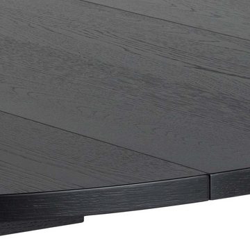 ebuy24 Esstisch ALine Zusatzplatten Satz von 2 Stk. schwarz.