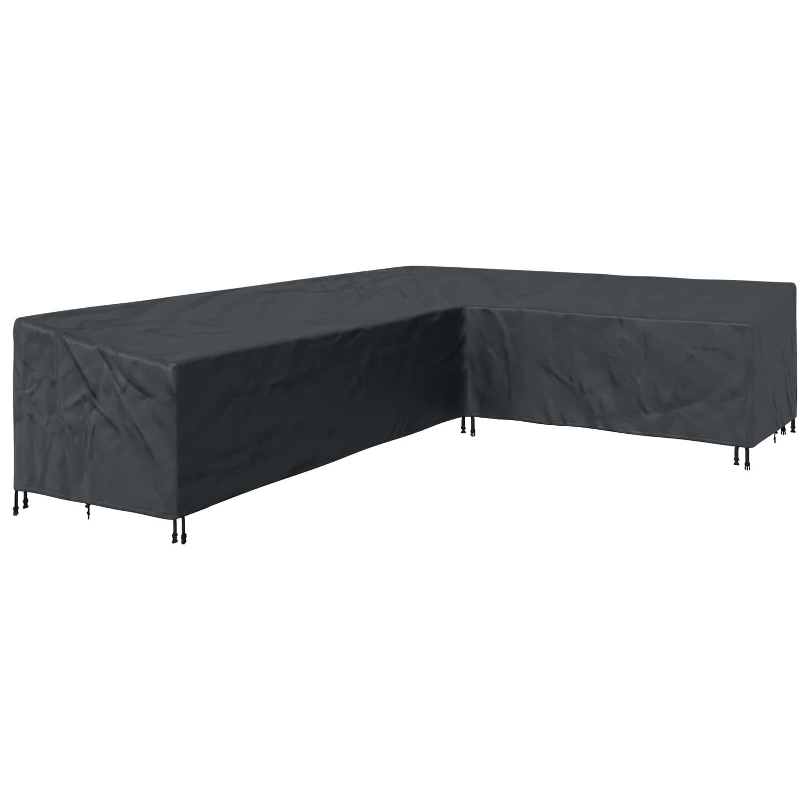 vidaXL Gartenmöbel-Schutzhülle Möbelbezug Schwarz 355 x 275 x 80 cm 210D Oxford Stoff (1-St)