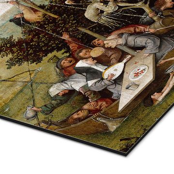 Posterlounge Alu-Dibond-Druck Hieronymus Bosch, Das Narrenschiff, Malerei