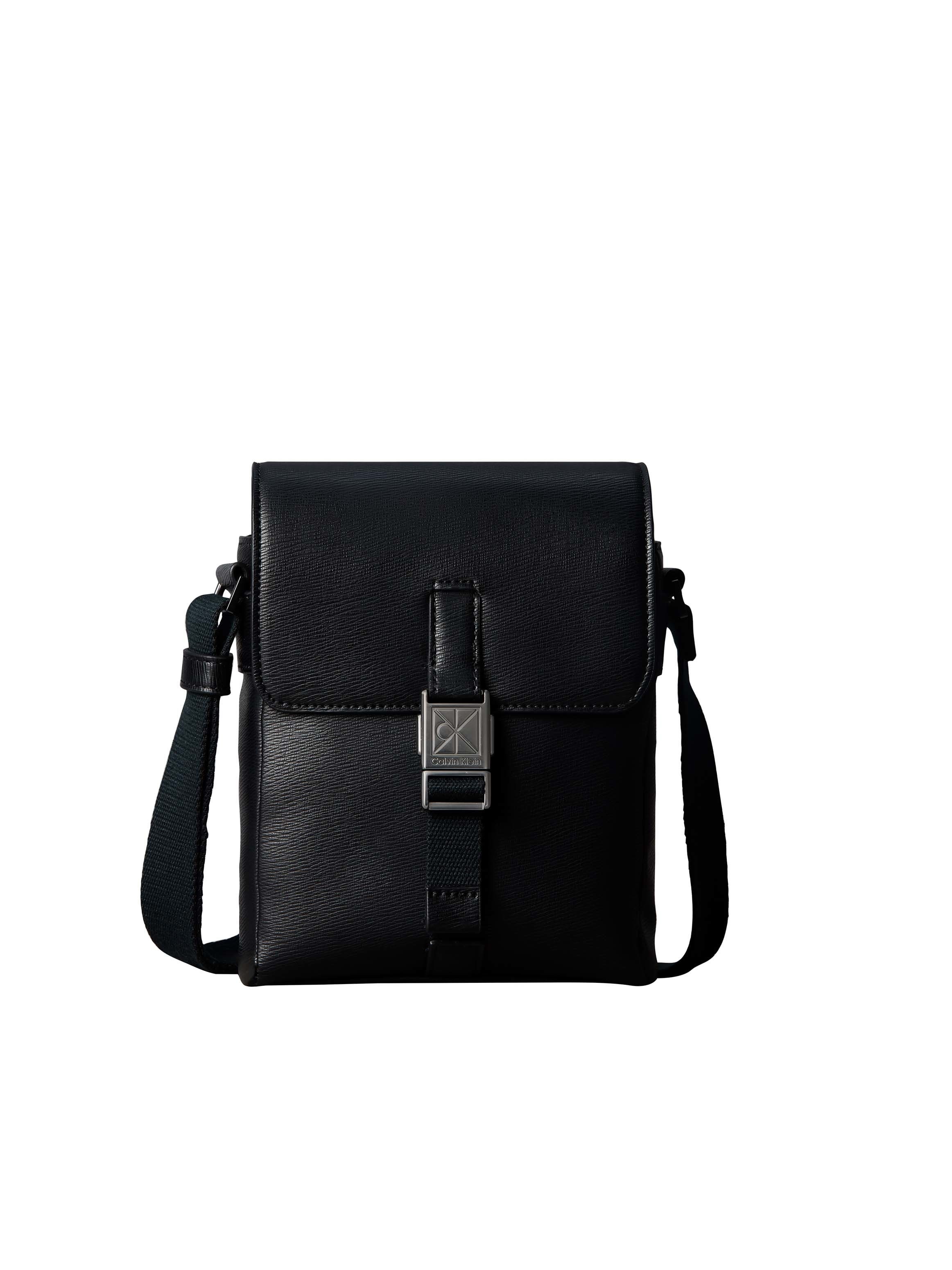 Calvin Klein Umhängetasche EMBLEM HW REPORTER, Unisex Corss Body Bag, Schultertasche mit edlem Verschluss