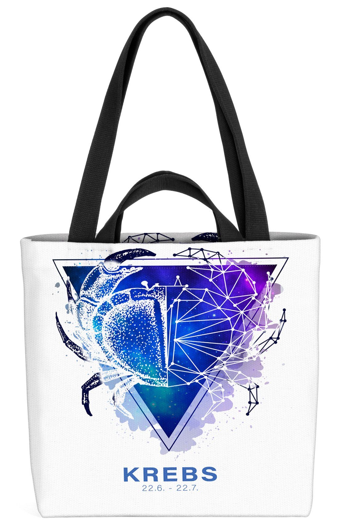 Henkeltasche Krebs Löwe (1-tlg), Sternzeichen VOID Horoskop Stier Zwillinge Krebs Widder Sterne