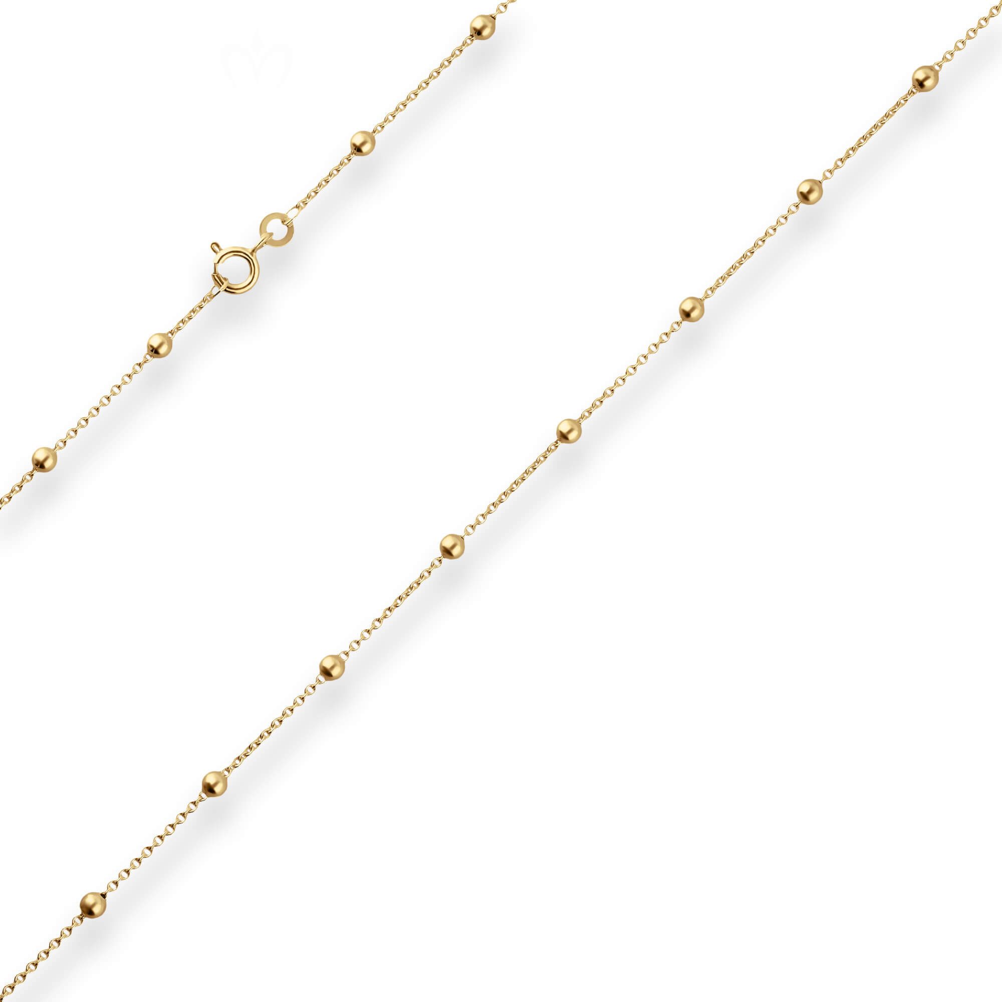 Schmuck Krone Goldkette 1,3mm Rund-Ankerkette Kugel günstig online kaufen