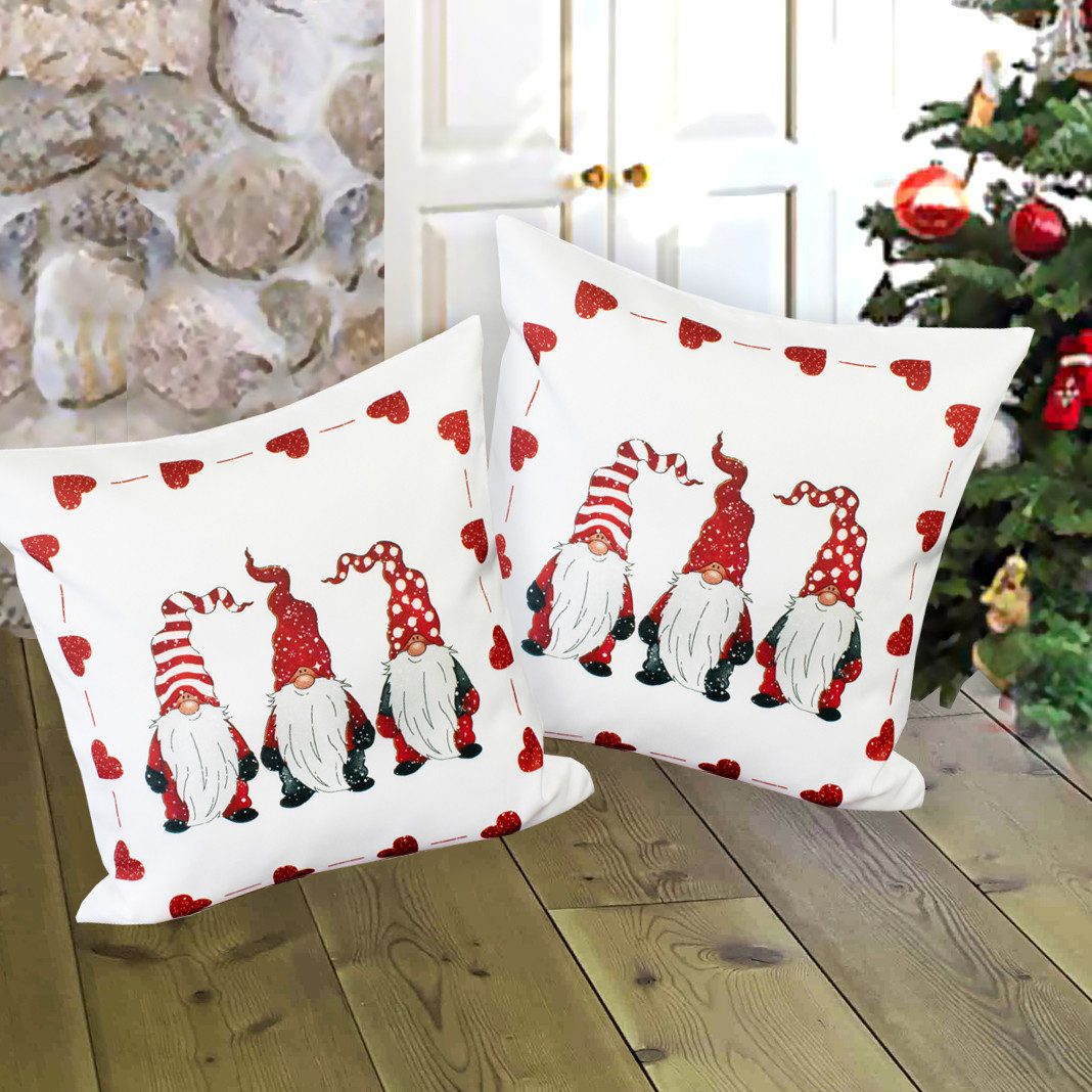 Delindo Lifestyle Tischdecke Wichtel, Tischläufer, Kissenbezug zu Weichnach günstig online kaufen