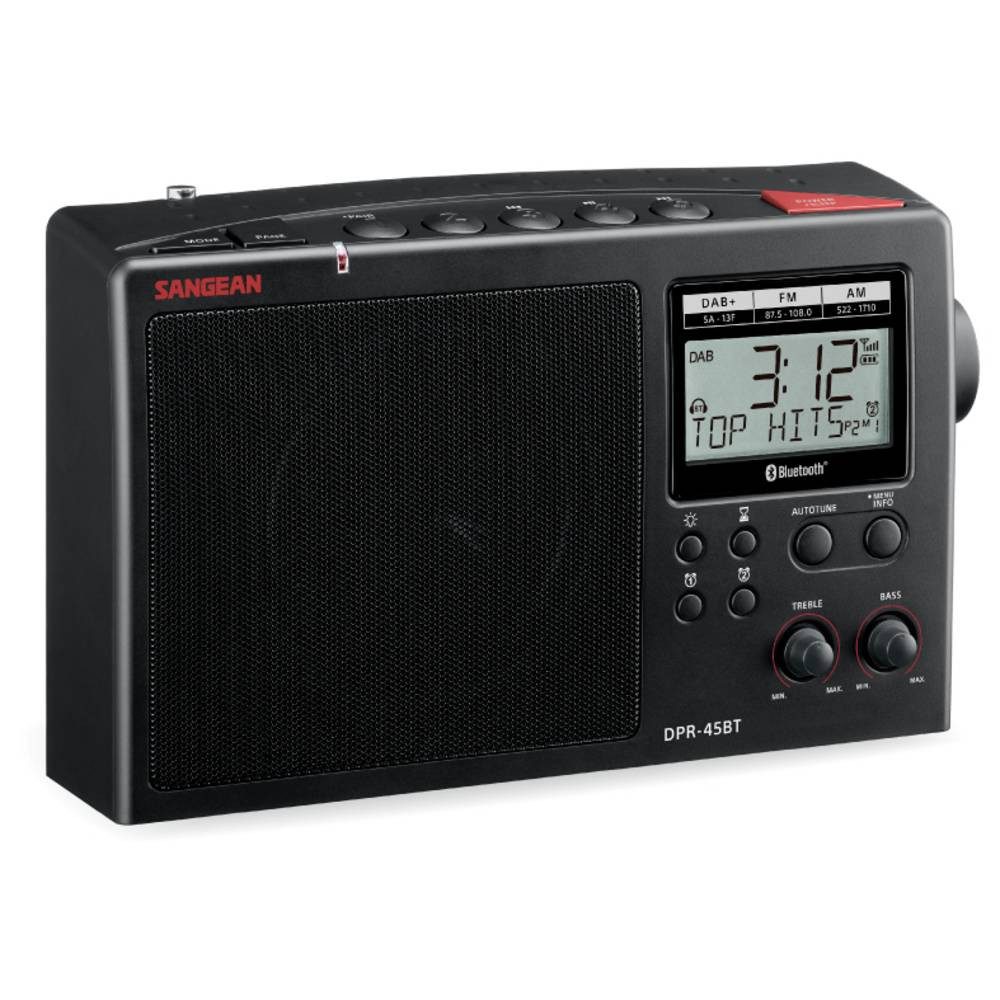 Sangean Tischradio DAB+, AM, FM DAB+, Bluetooth® Schwarz A500563 Radio