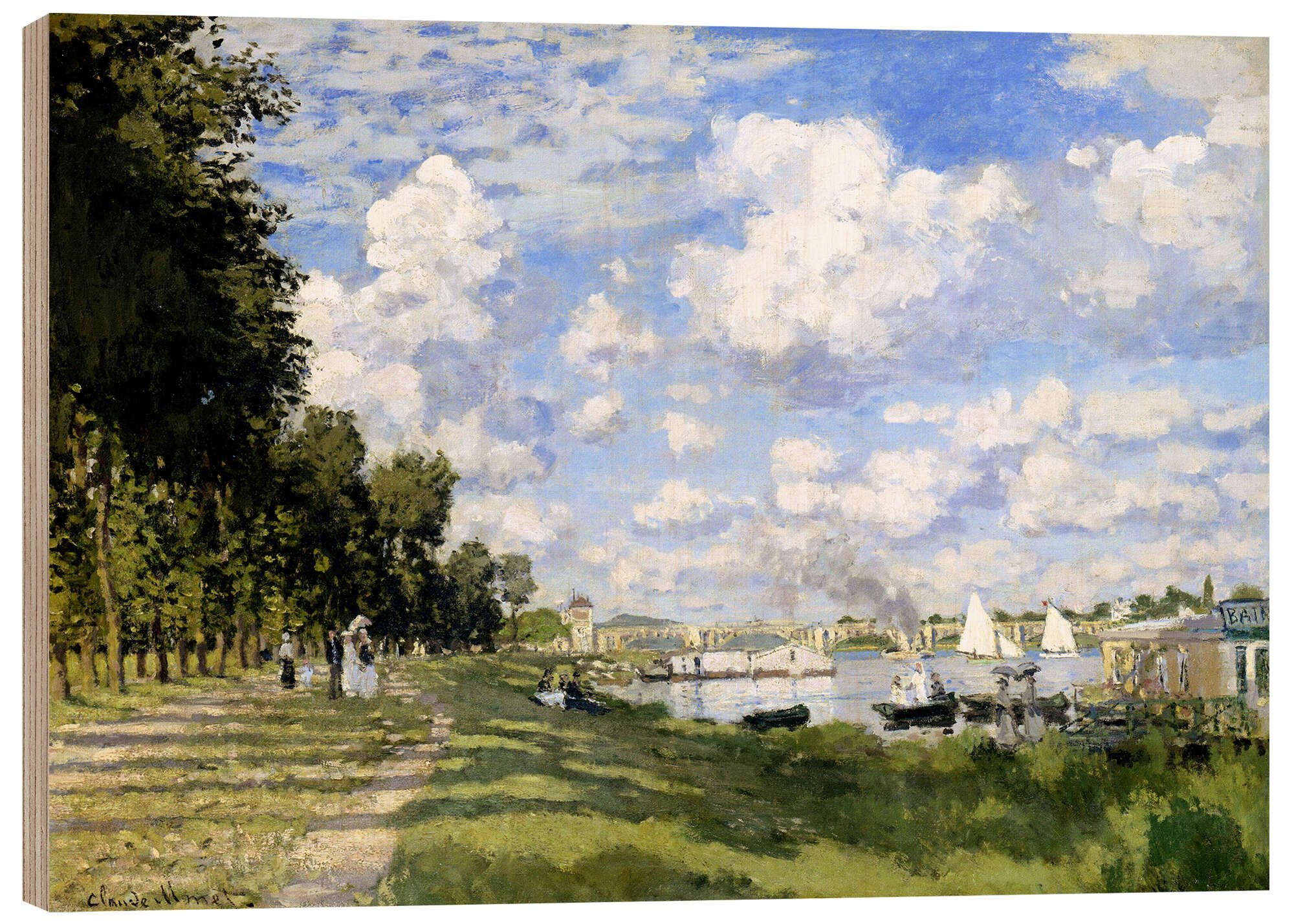 Holzbild Claude Monet