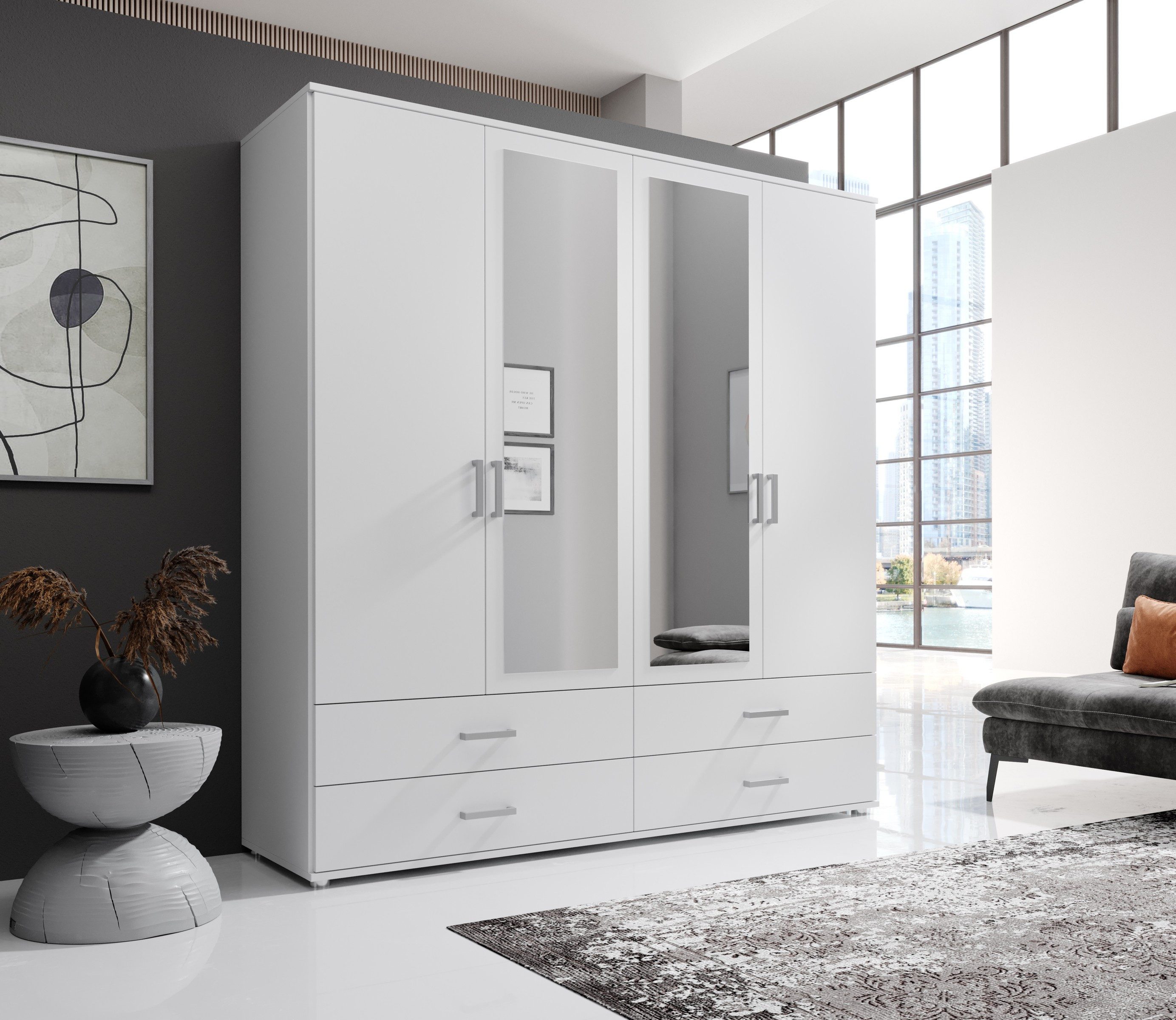 möbelando Kleiderschrank Ivar 180 x 190 günstig online kaufen