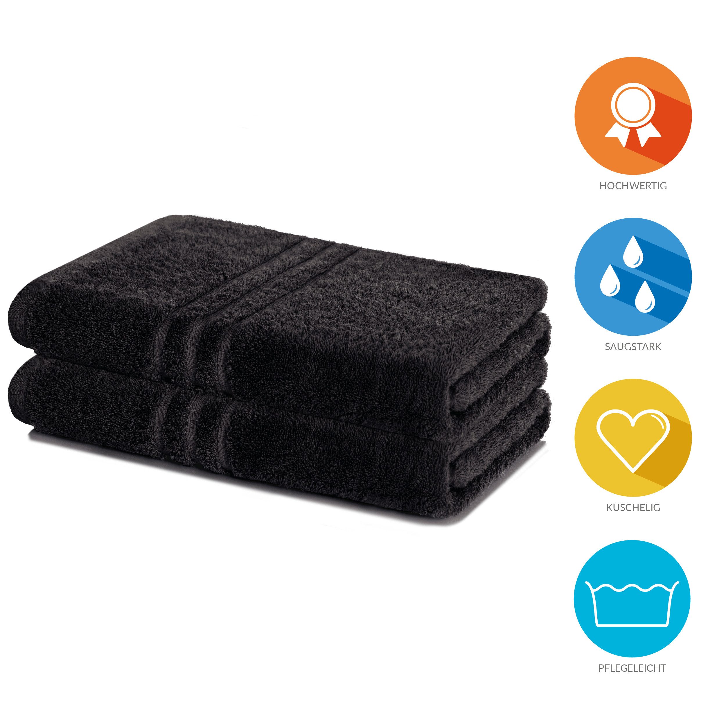 Lavea Handtuch Set Frottierserie Elena, Duschtuch - 100% Baumwolle (Set, 2- günstig online kaufen