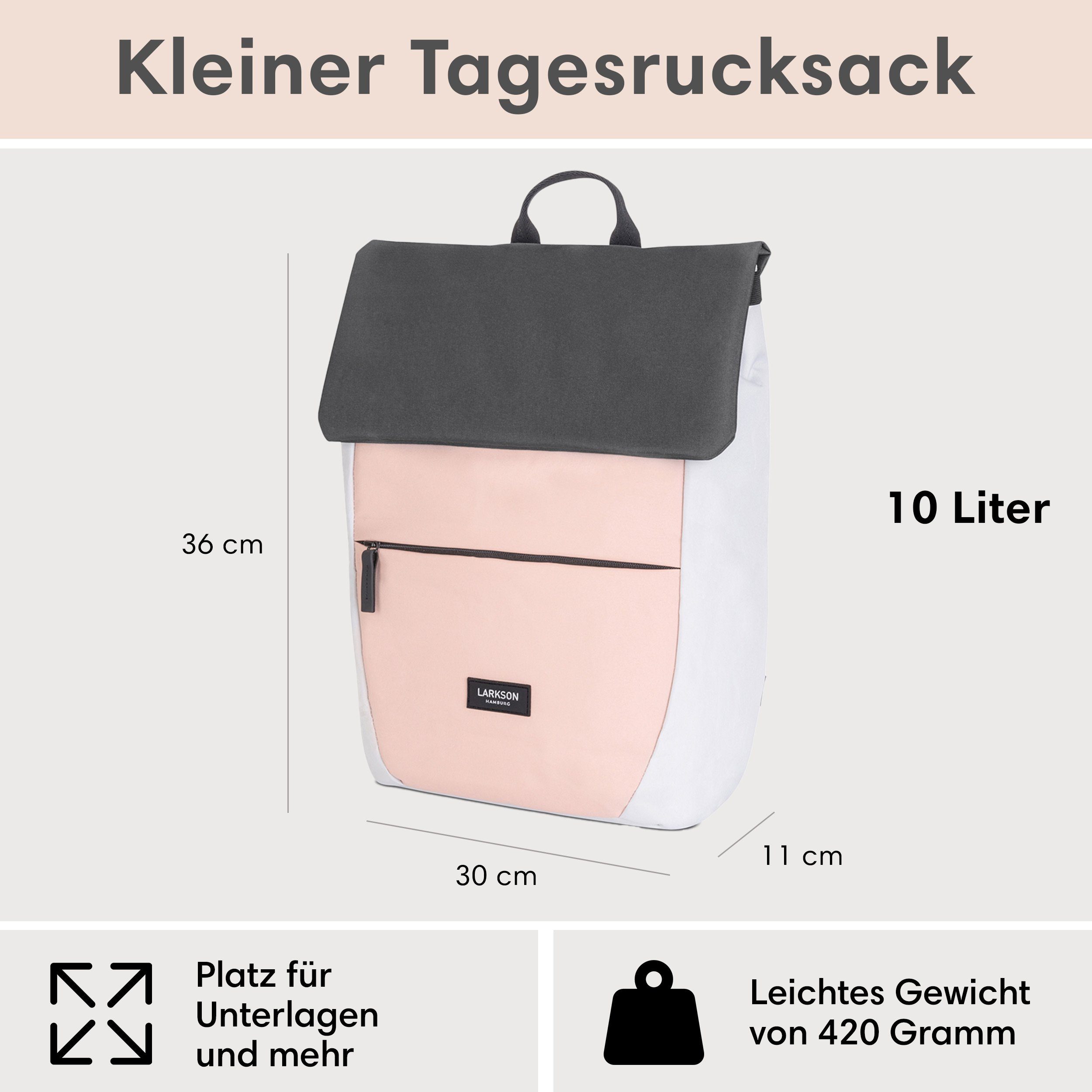 LARKSON Cityrucksack Ronja Laptop Rucksack Damen Herren Klein Elegant (1-tlg), Magnetverschluss, Laptopfach, Wasserabweisend