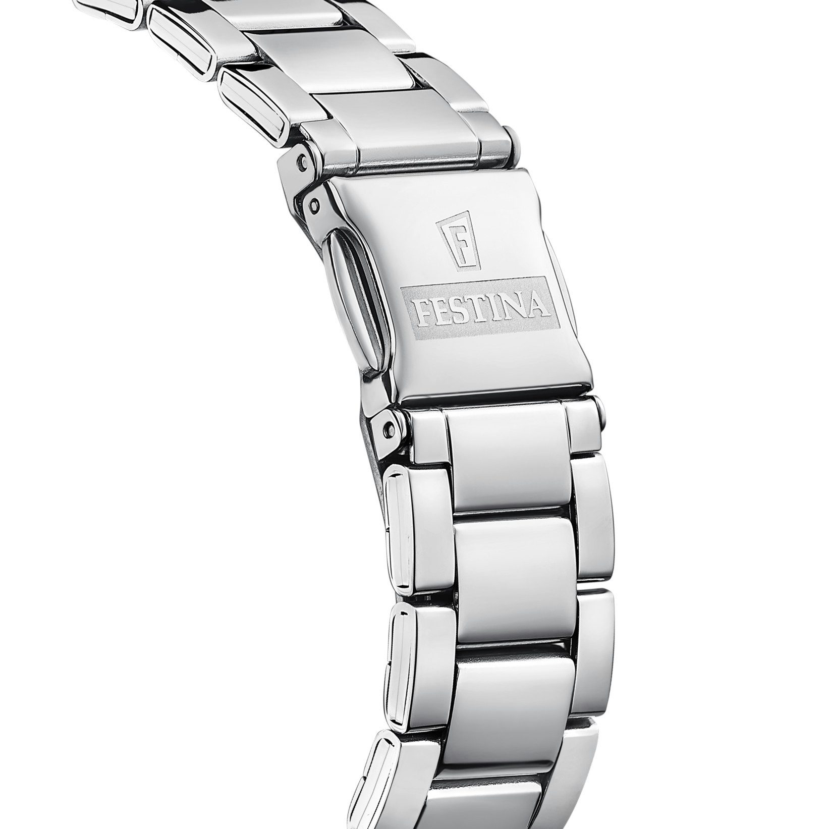 Festina Quarzuhr Damenuhr, 36,8 mm – Boyfriend-Style mit hellgrünem F20622/7, Zifferblatt & Edelstahlband – Trendige Uhr für Damen