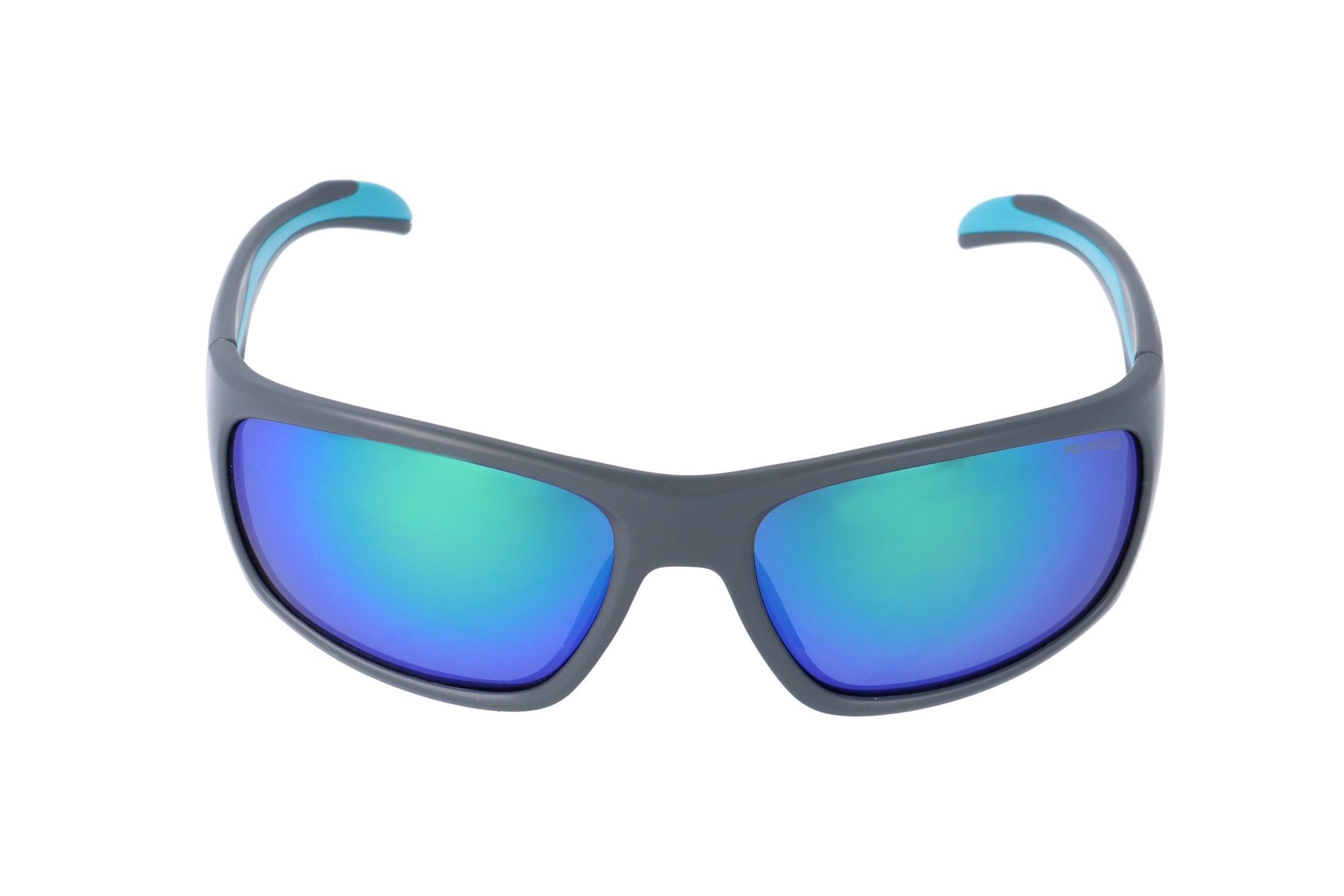 Gamswild Sonnenbrille UV400 Sonnenbrille Fahrradbrille extra breite Bügel Damen Herren Modell WS4035 in schwarz, blau, grau-türkis