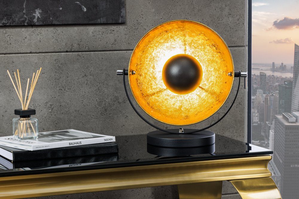 riess-ambiente Tischleuchte STUDIO 40cm schwarz / gold, ohne Leuchtmittel, flexibel verstellbar,Industrial