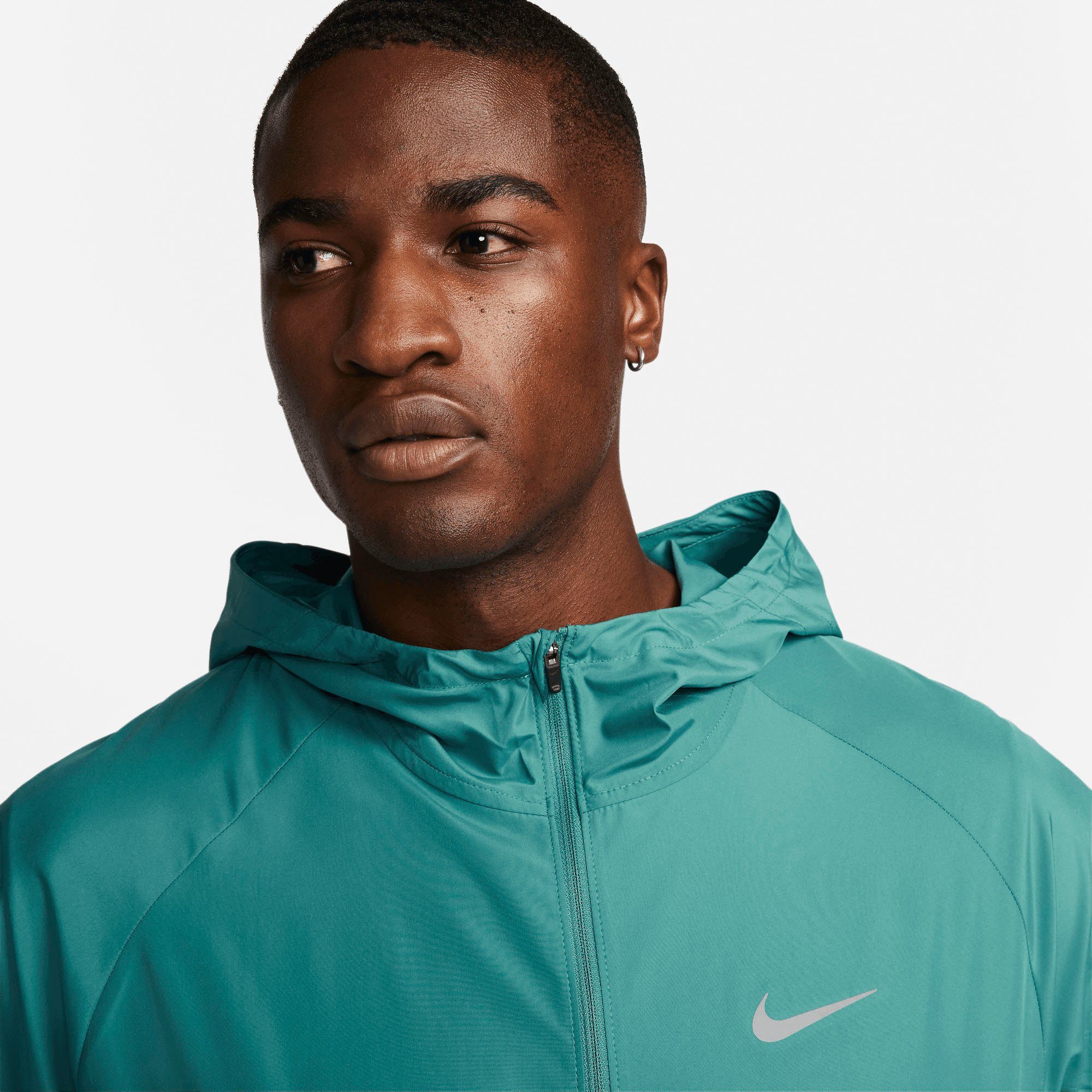 Laufjacke TEAL/REFLECTIVE Repel Running Men's Nike Miler Jacket SILV MINERAL