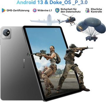 blackview Quad-Core Prozessor Tablet (10", 64 GB, Android 13, Mit einem auffallenden & wunderschönen Design erstaunlichen Funktionen)
