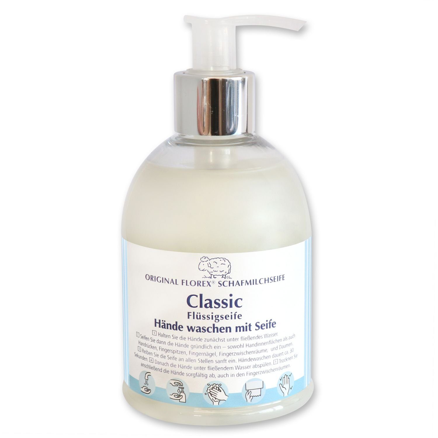 Gerlinde Hofer _ Florex GmbH Flüssigseife 9401DES Classic, mit Spender Bio Schafmilch 250 ml