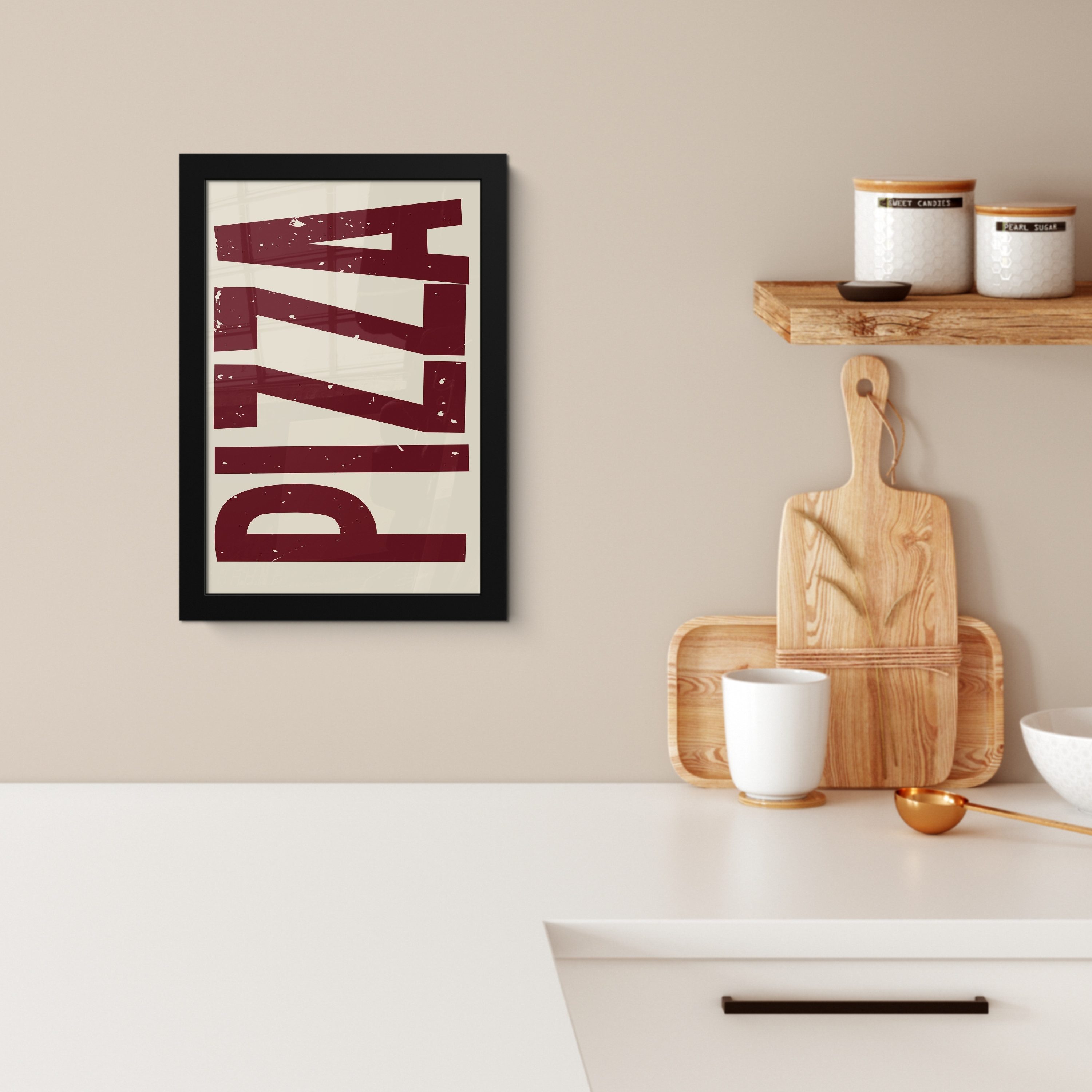 MuchoWow Poster Pizza - Jahrgang - günstig online kaufen