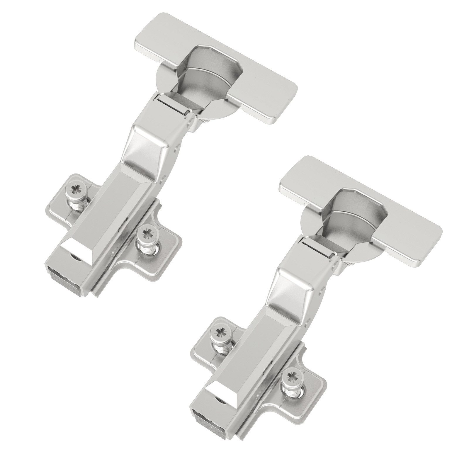 Türbeschlag SMOOTH Topfband T52 Scharnier mit Dämpfer und Kreuzplatte