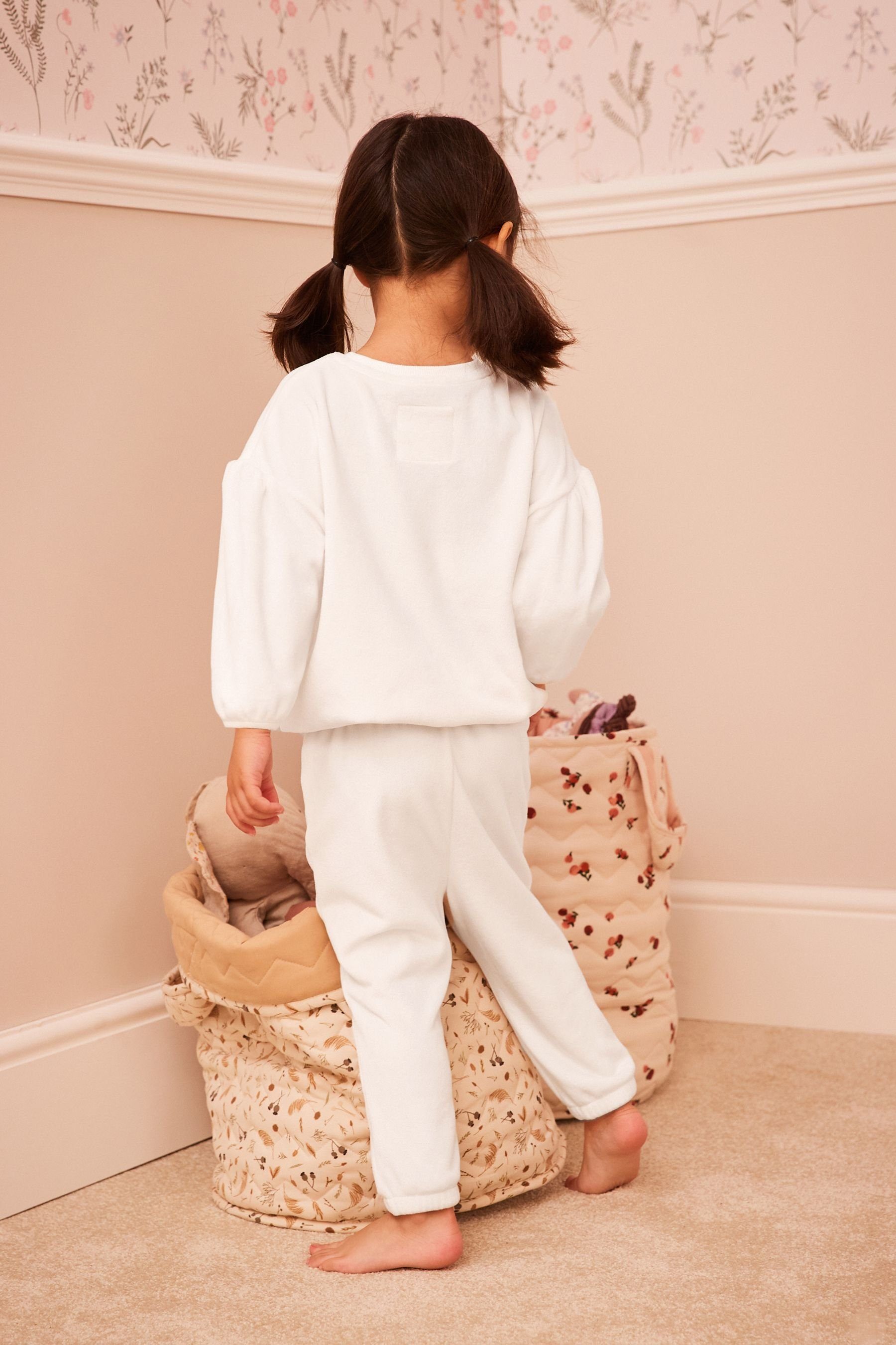 Next Pyjama Bequemer (2 Mouse Pyjama tlg) Cream Ecru