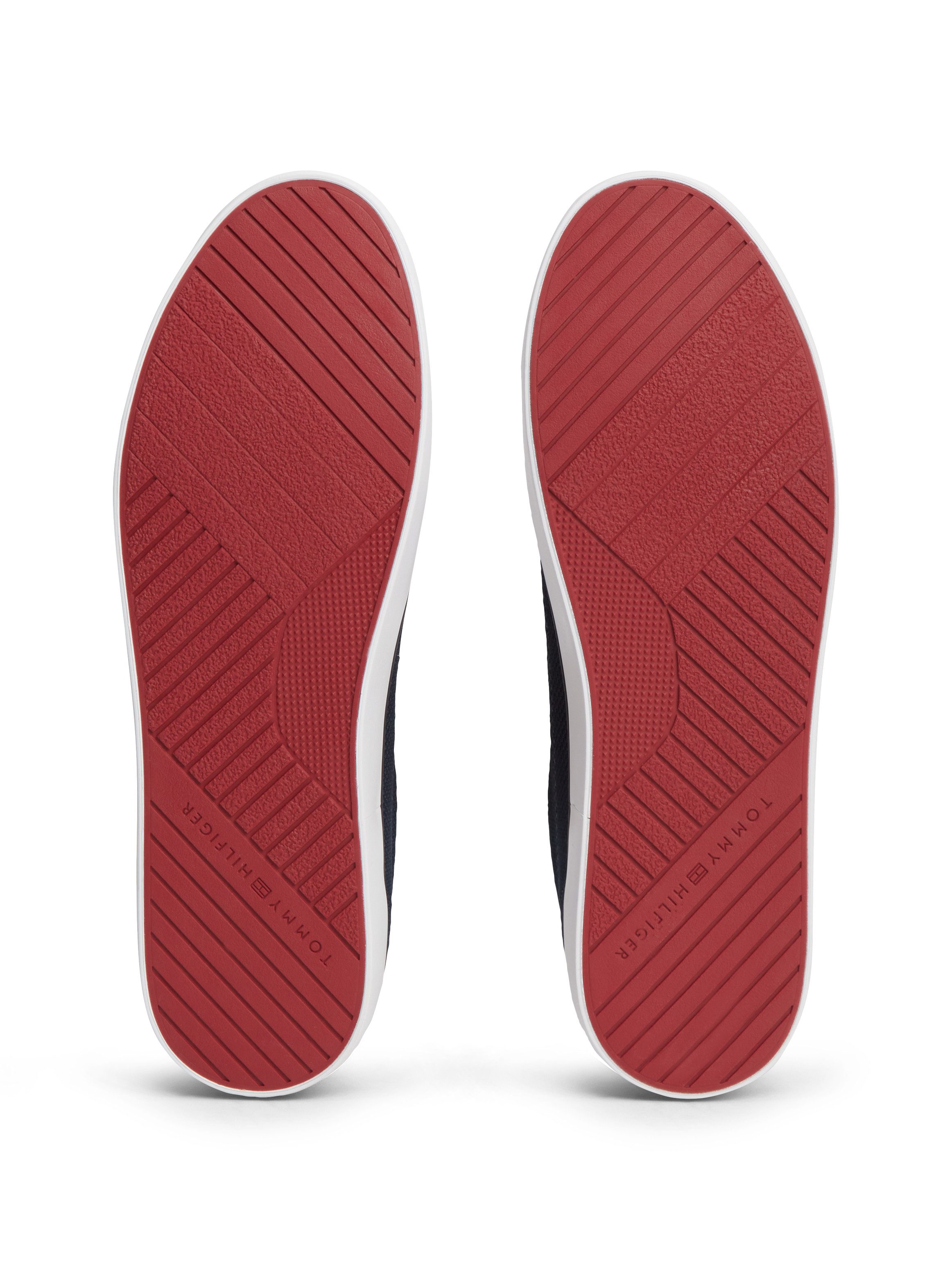 Tommy Hilfiger TH HI VULC CORE LOW SUMMER MESH Sneaker Freizeitschuh, Halbschuh, Schnürschuh mit Kontrastbesätzen
