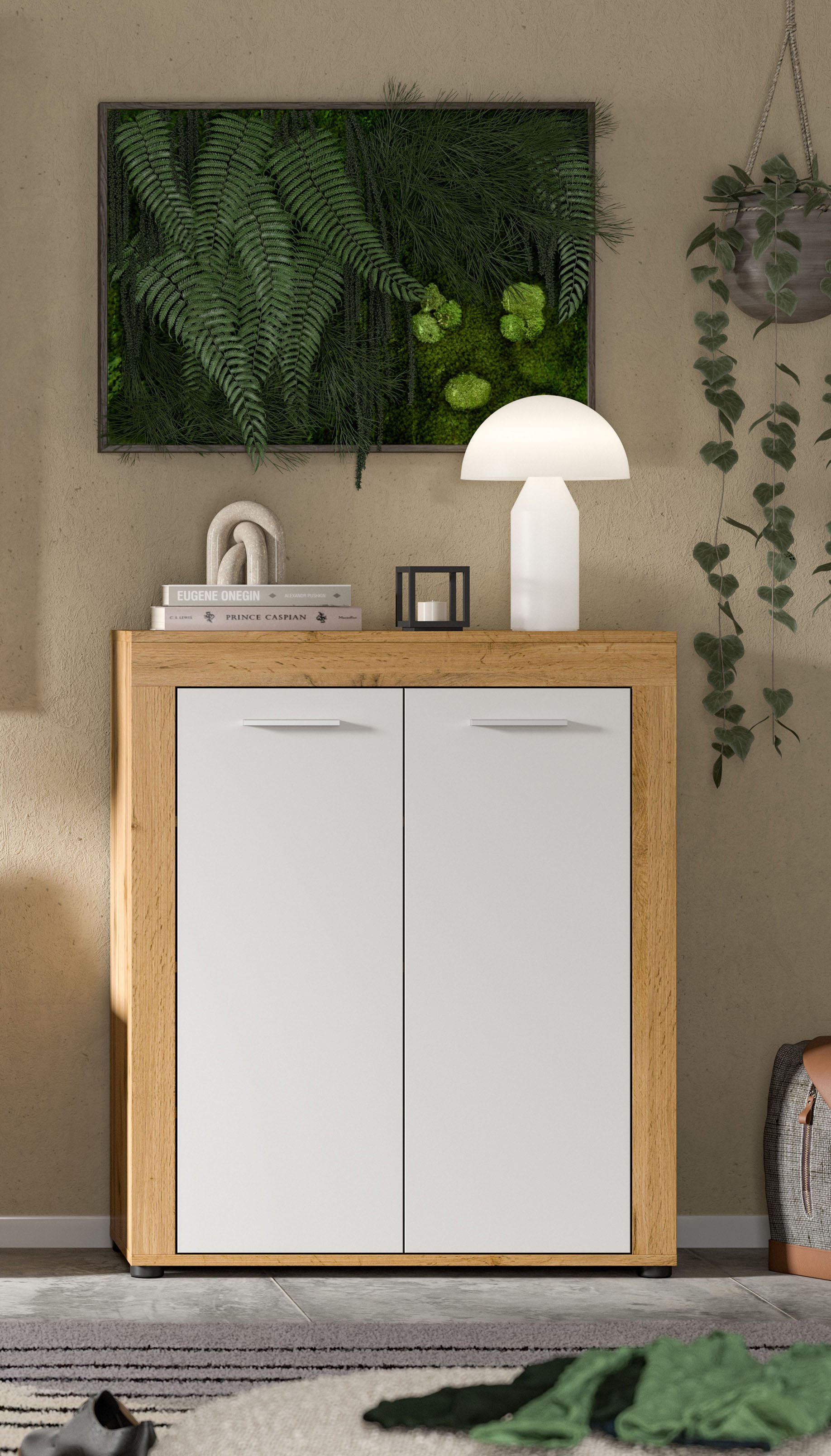 Home affaire Schuhschrank AOSTA, TOPSELLER!, Höhe 95cm, 2 Türen, 3 Einlegeb günstig online kaufen