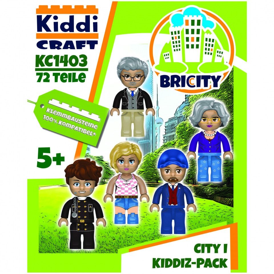 Kiddicraft Spiel, Bricity - Figuren-Pack - City I - deutsch