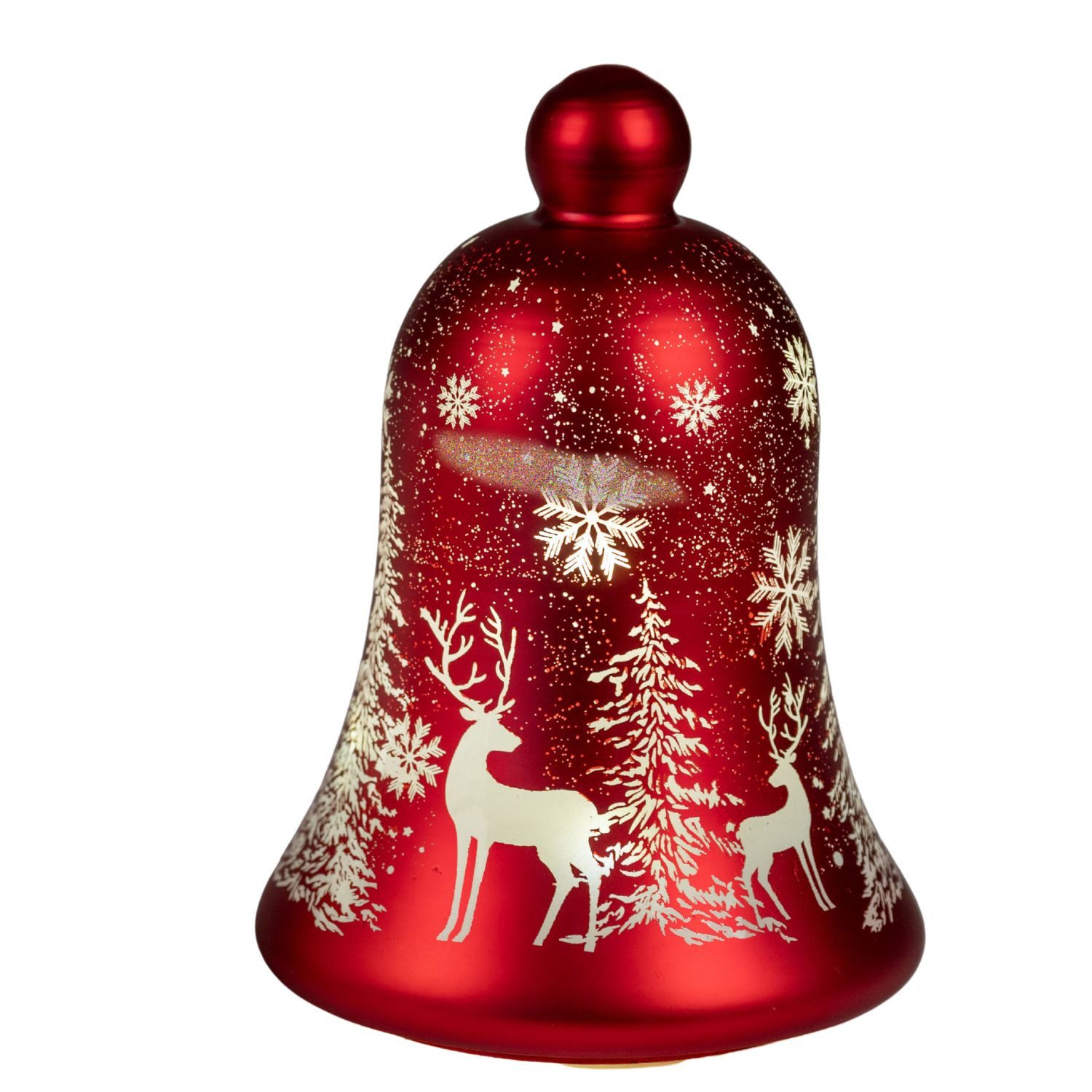 formano LED Dekoobjekt Winterzeit, LED, Mit Timerfunktion, Rot, Winterwald, H: 22cm