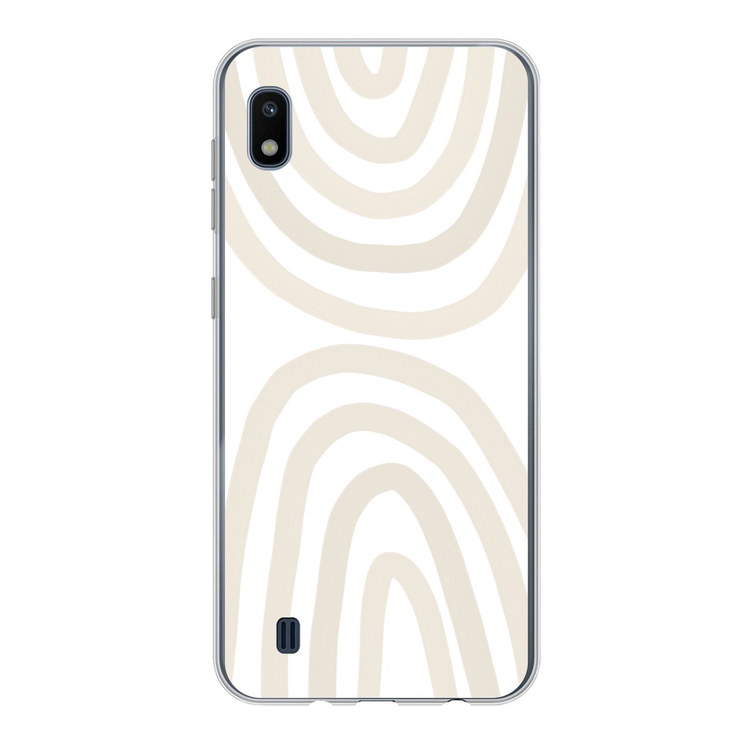 MuchoWow Handyhülle für Samsung Galaxy A10 Regenbogen - Pastell - Design - Abstrakt, Smartphone-Bumper, Print, Handy Schutzhülle Dünn