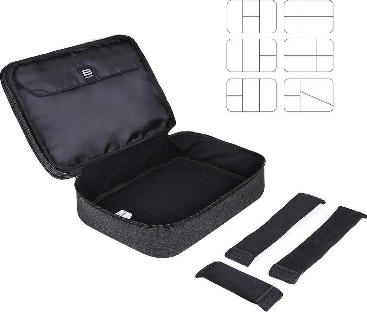 Sunflake Taschenorganizer Aufbewahrung für iPad Pro / Air, Wasserdicht (Kabel Organizer Tasche), Case für Kabel, ipad, Ladegerät, Handy, Festplatten, Powerbank, etc