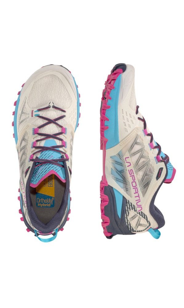 La Sportiva Trail-Laufschuhe Bushido III hellgrau/blau/violett Damen Wanderschuh