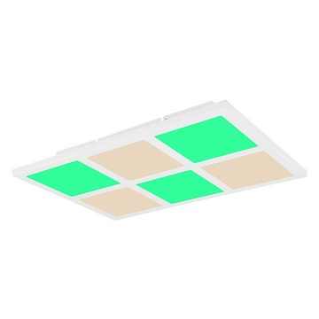 etc-shop LED Deckenleuchte, LED-Leuchtmittel fest verbaut, Kaltweiß, Warmweiß, Neutralweiß, Tageslichtweiß, Farbwechsel, RGB LED Deckenleuchte Deckenlampe Panel Deckenpanel, Fernbedienung