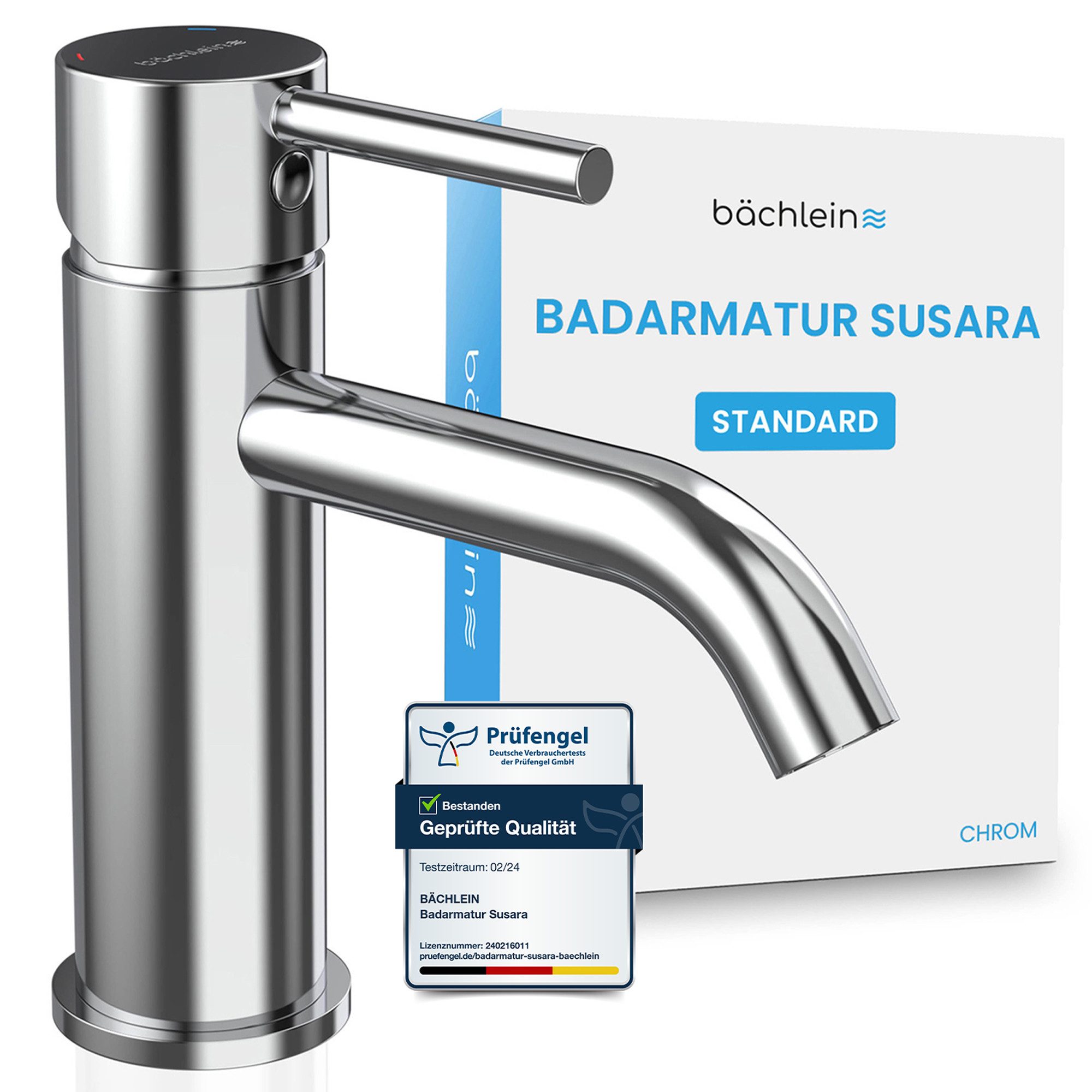 Bächlein Badarmatur Susara - eleganter Bad Wasserhahn, Waschbecken Armatur günstig online kaufen