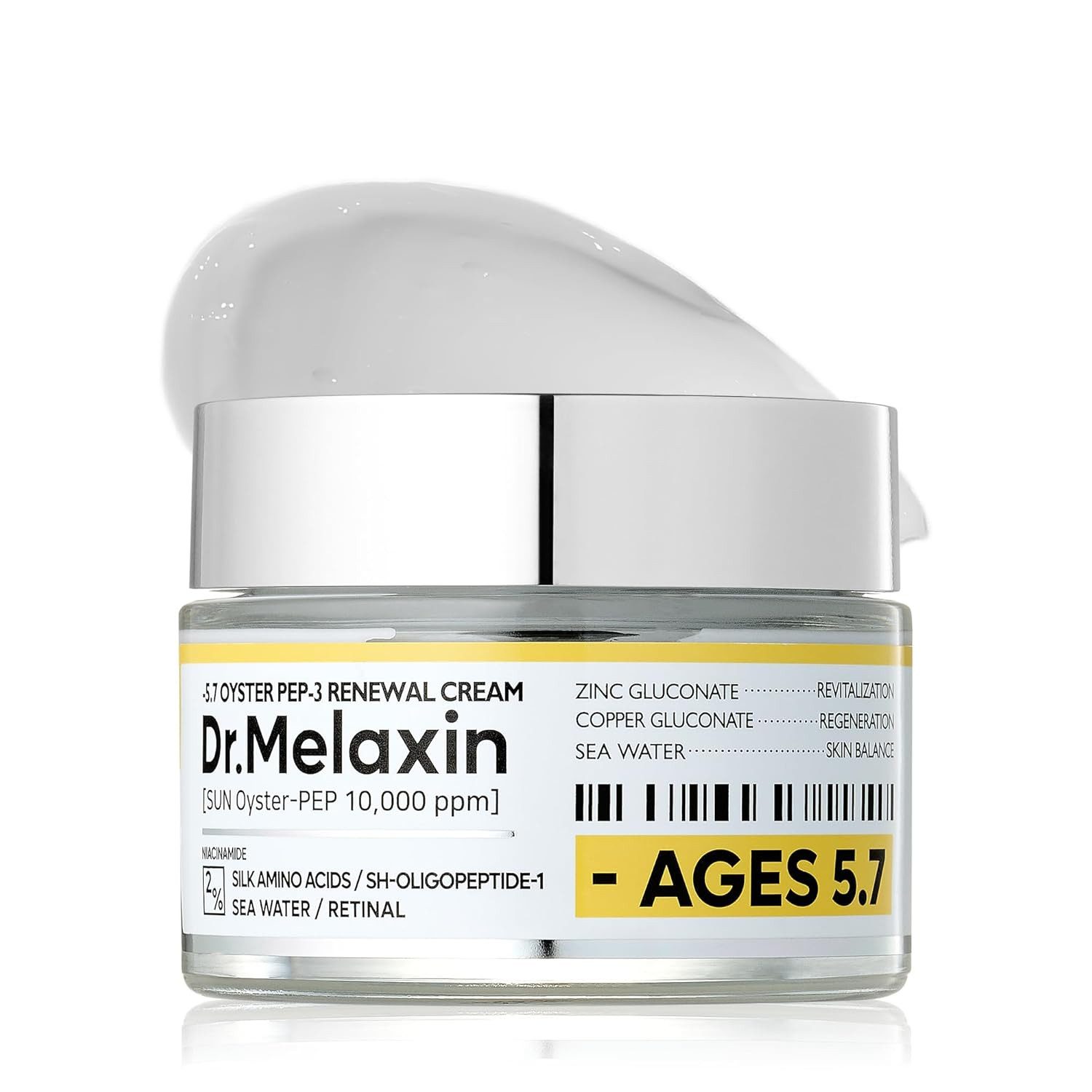Dr.Melaxin Tagescreme Oyster Peptide Cream 50 ml – Verjüngende Peptidcreme mit Sun Oyster- PEP, Retinal & Niacinamide – Korean Renewal Cream, gegen Falten & für mehr Hautelastizität