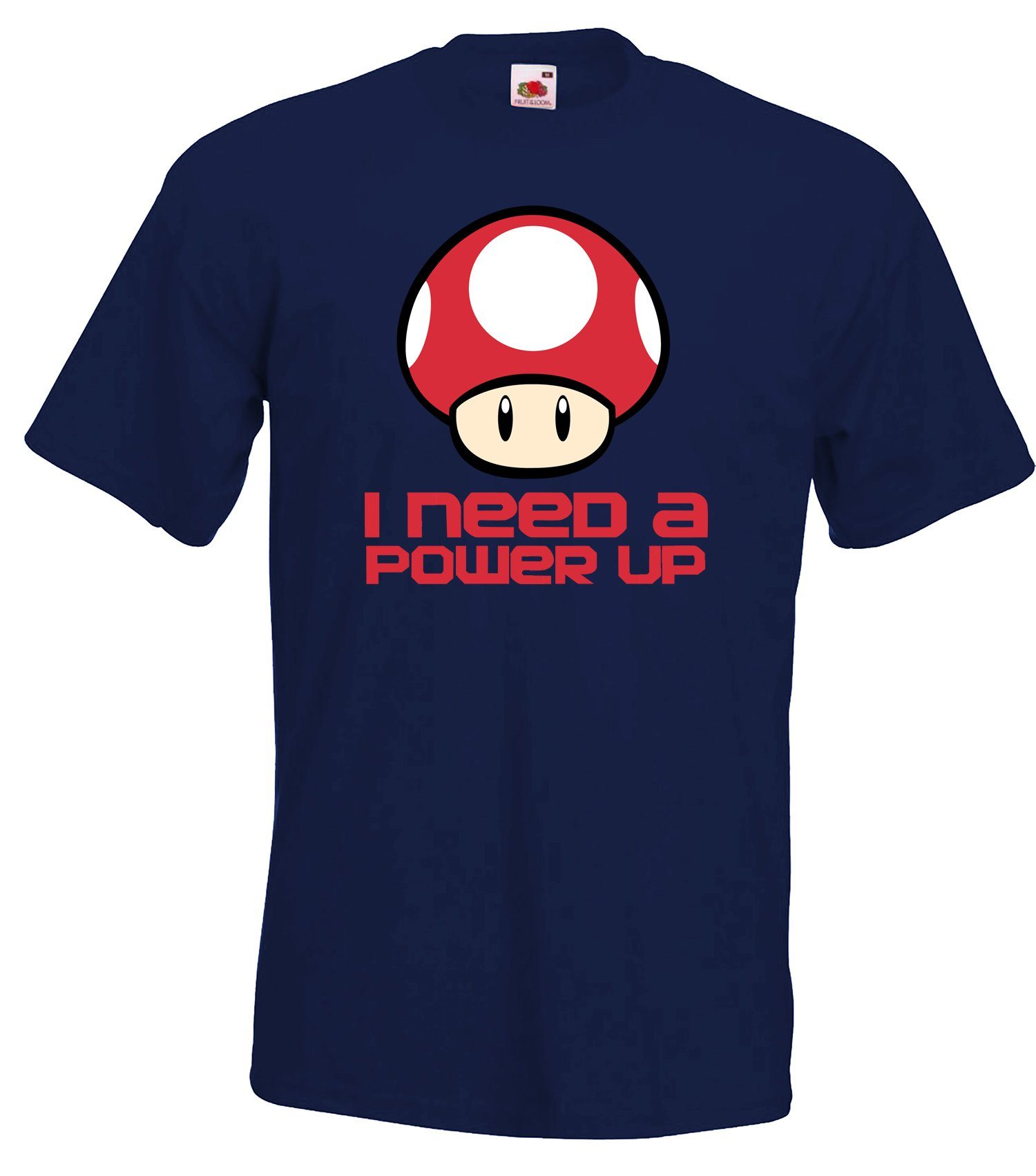 Youth Designz T-Shirt Pilz "I need a Power Up" Herren T-Shirt mit trendigem Frontprint Navyblau | T-Shirts