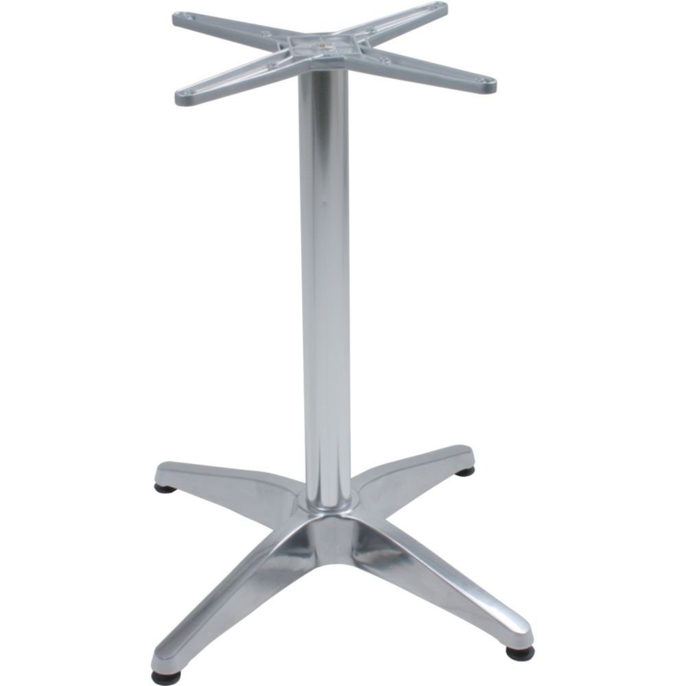 Harms Import Tischgestell aus Aluminium in silber. Abmessungen (BxHxT) 60x70x66 cm