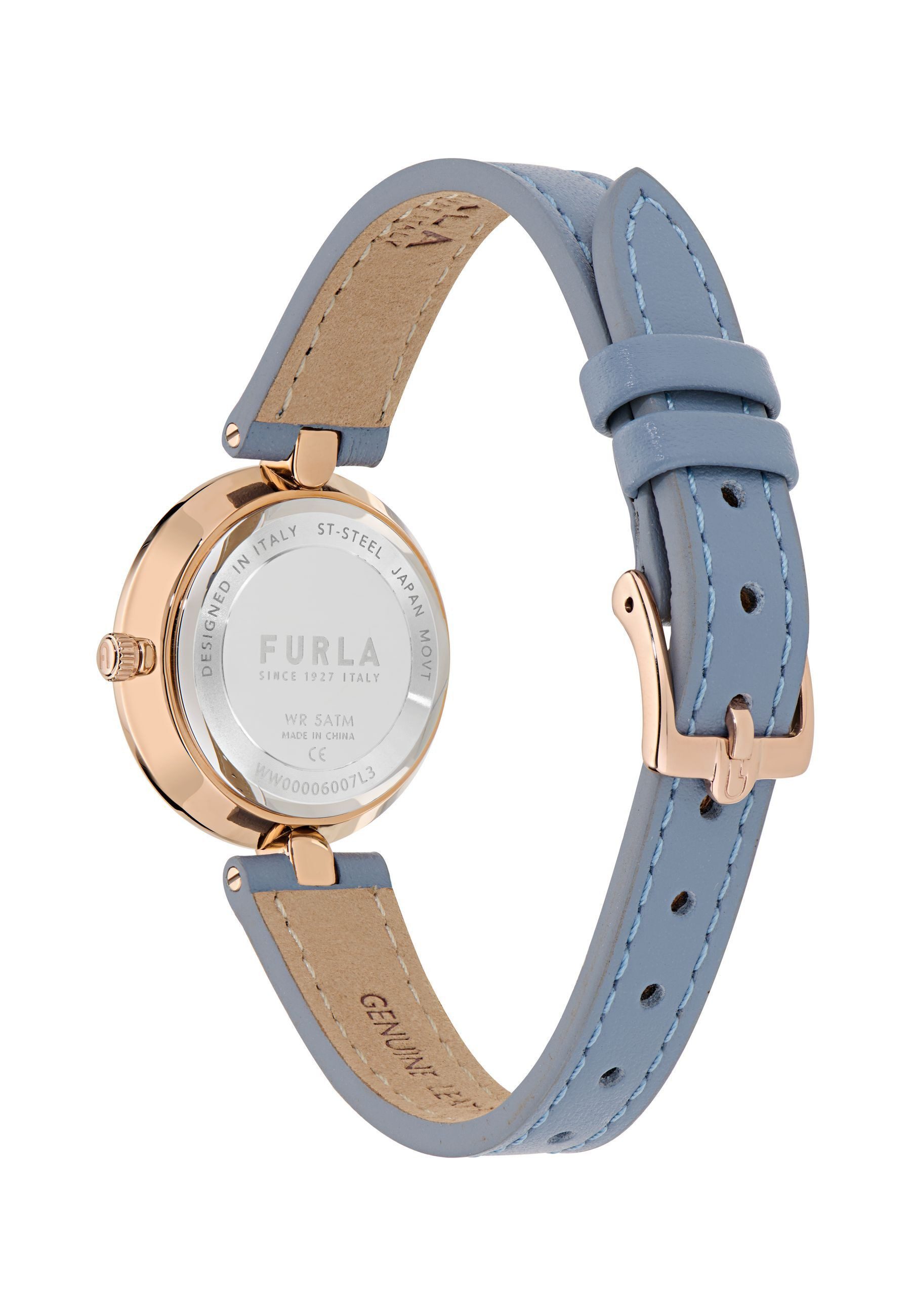 Furla Quarzuhr FURLA LOGO LINKS, (1-tlg., Not a set – not applicable to this product), Quarz-Analoguhr