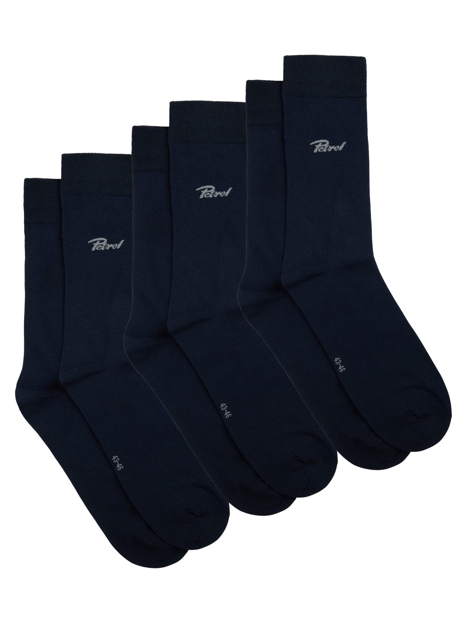 Petrol Industries Feinsocken (3-Paar) mit Logo Stickerei günstig online kaufen