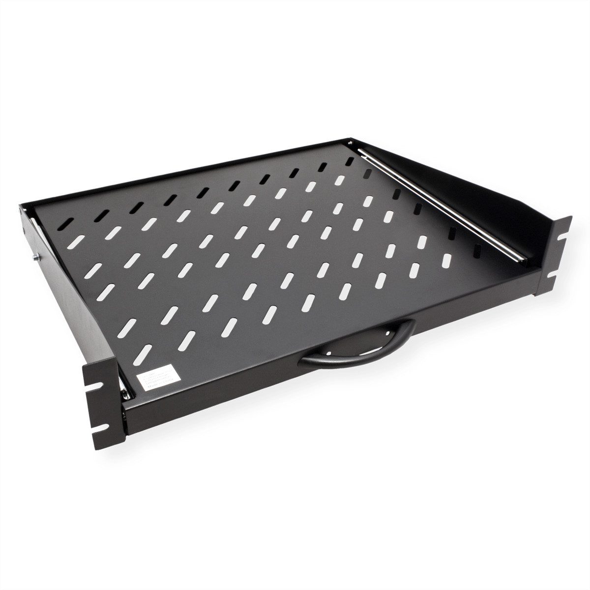 VALUE Netzwerkschrank 19-Zoll-Fachboden ausziehbar, 2 HE, 404 x 350 mm, 30 kg Traglast