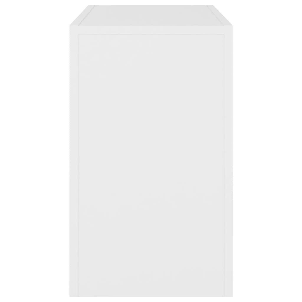 vidaXL Couchtisch Holzwerkstoff Weiß 3-tlg. Weiß Satztische (3-St) | Weiß