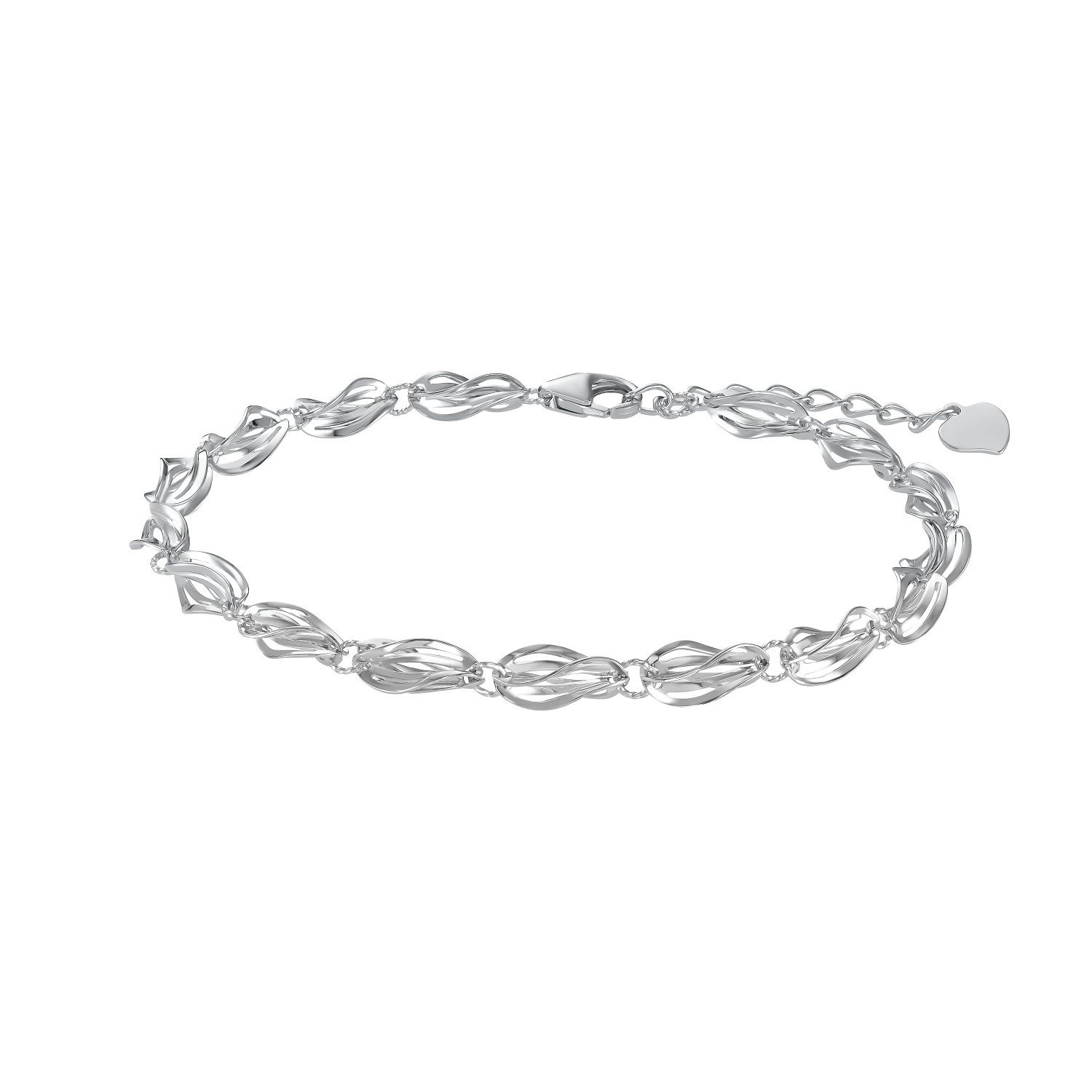 Amor Silberarmband für Damen, 925 Sterling Silber (Armband, 1-tlg),  Modernes Damen Armband von Amor