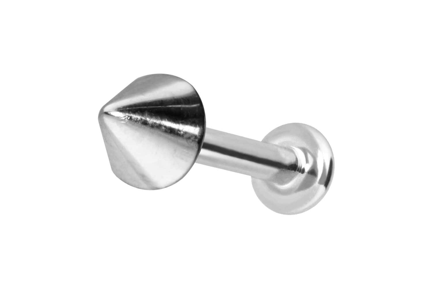 Piercing-Set 14 Karat Gold Labret mit Push Fit SPITZE
