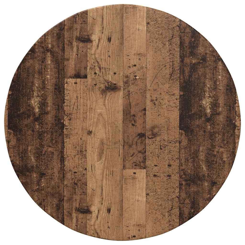 vidaXL Tischplatte Tischplatte Ø 80 x 1,5 cm Rund Holzwerkstoff Altholz (1 St)