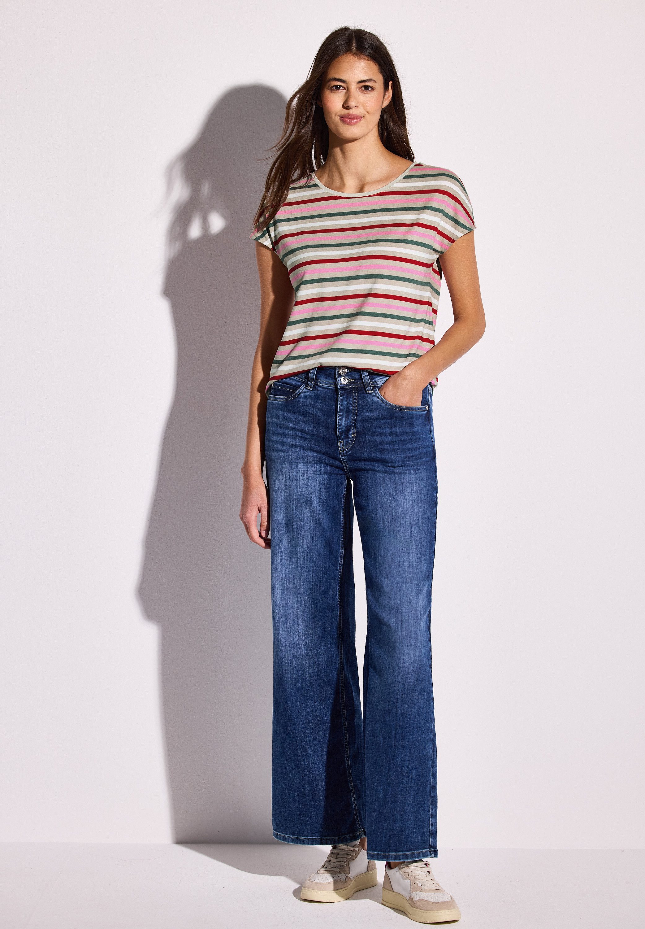 STREET ONE T-Shirt aus softer Viskose