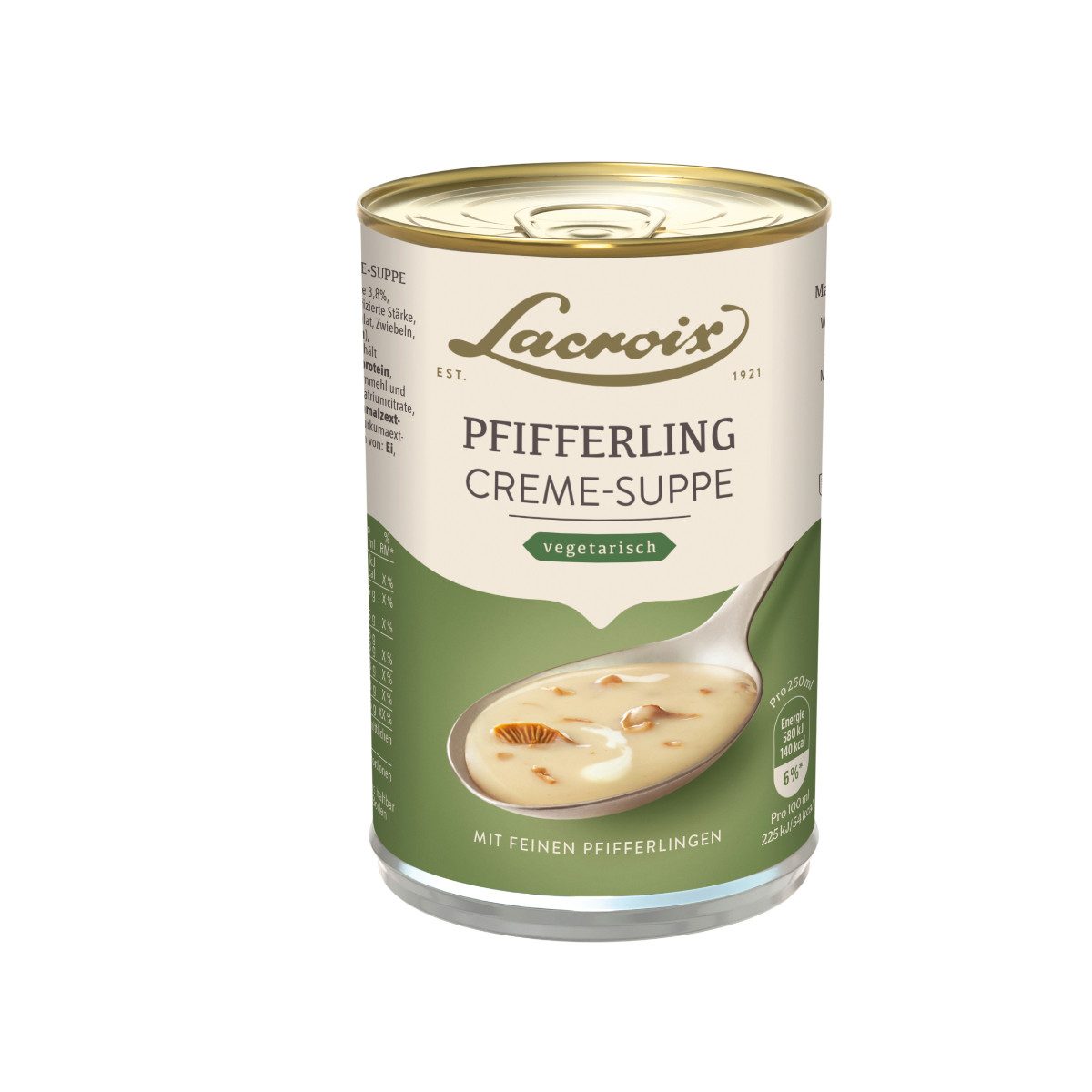 Lacroix Fertiggericht, Lacroix Pfifferling Creme Suppe fein mit Pfifferlingen 400ml