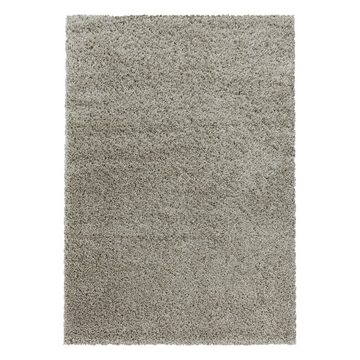 Hochflor-Teppich Hochflorteppich Shaggy Uni Wohnzimmer Langflorteppich, Miovani, Rechteckig, Höhe: 30 mm