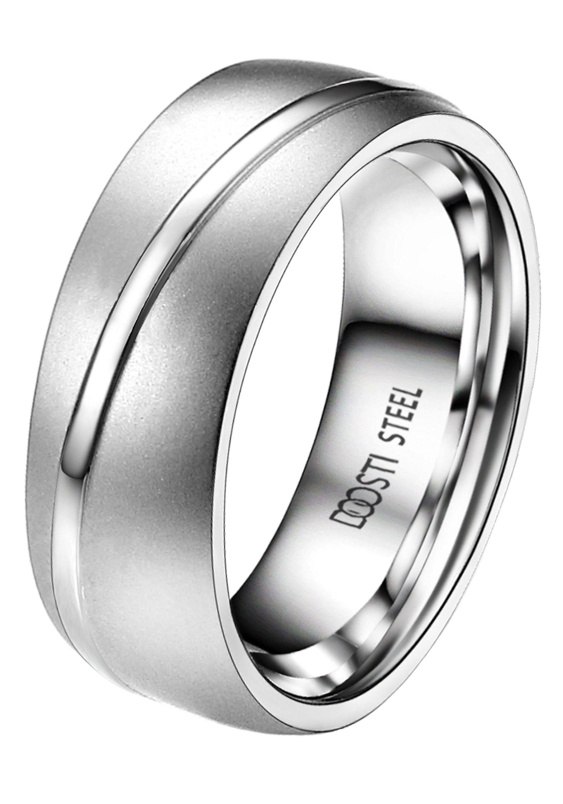 DOOSTI Trauring Schmuck Geschenk Edelstahl Trauring günstig online kaufen