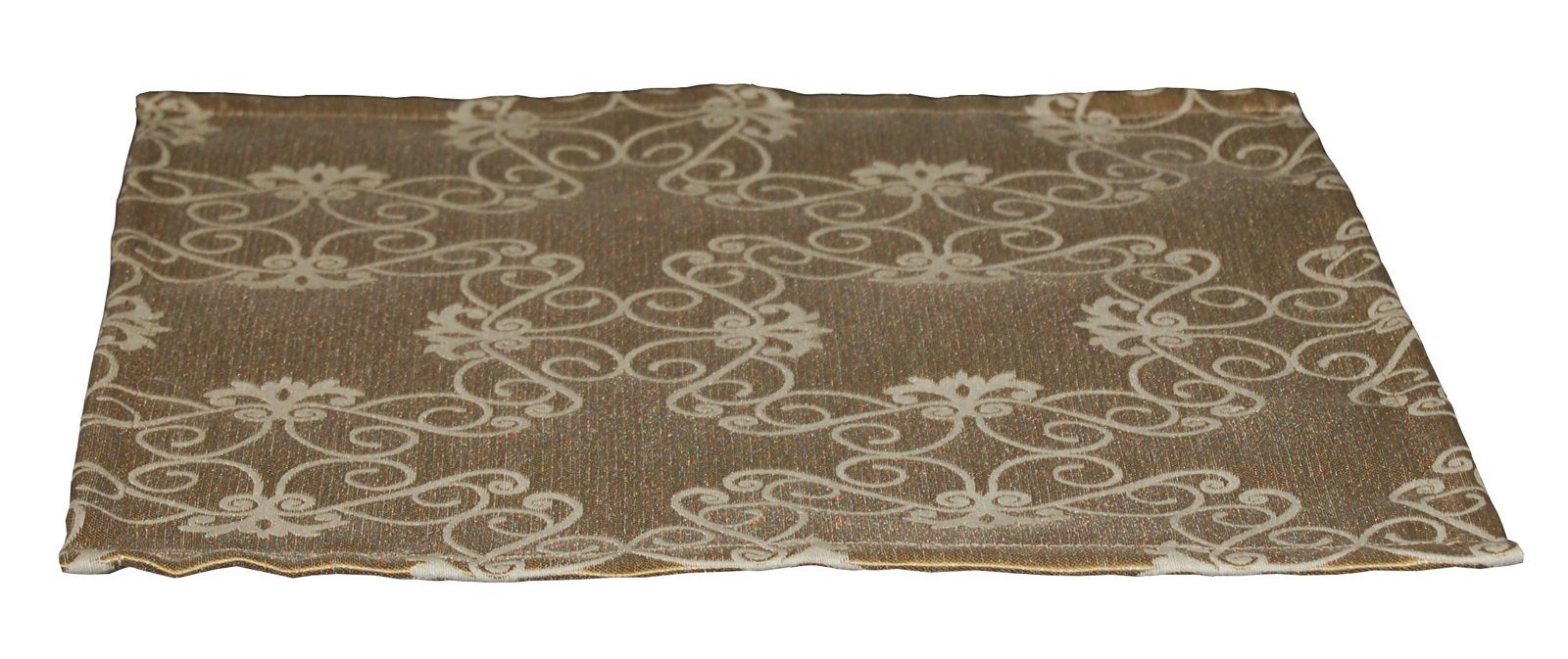 Kissenbezug Glanzlicht, beties (1 Stück), Mini-Tischdecke ca. 38x38 cm festliches goldenes Platzset