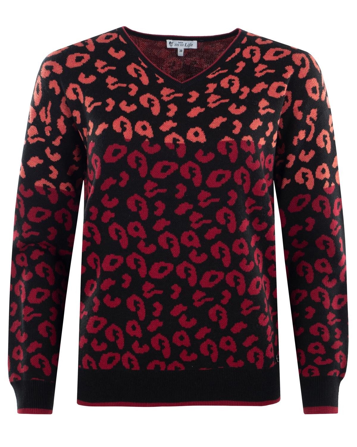 Hajo Rundhalspullover Pullover Intarsienstrick günstig online kaufen