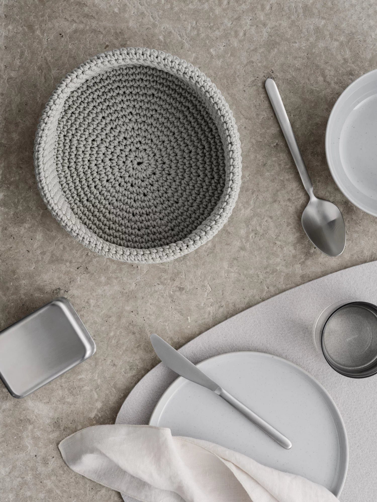 blomus Brotkorb -TELA- Brötchenkorb, Aufbewahrungskorb, Frühstückskorb, Kunstfaser, hochwertige & exklusive Optik